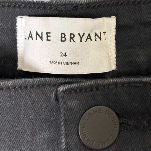 NWT Lane Bryant Signature Fit Boyfriend Sequin Pants Black Mid Rise SZ 24 Curvy - Picture 13 of 16